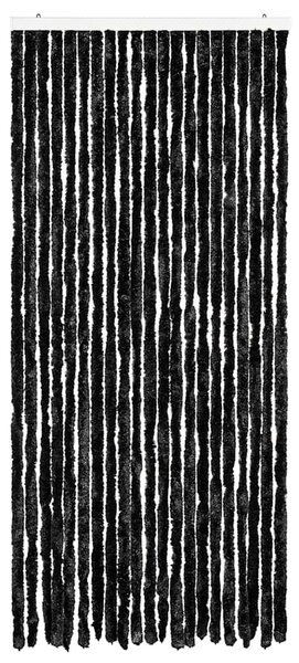 Zasłona przeciwko owadom, antracytowa, 90x220 cm, szenil