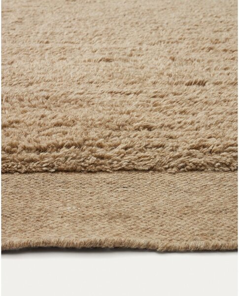 Beżowy dywan wełniany 160x230 cm Marely – Kave Home