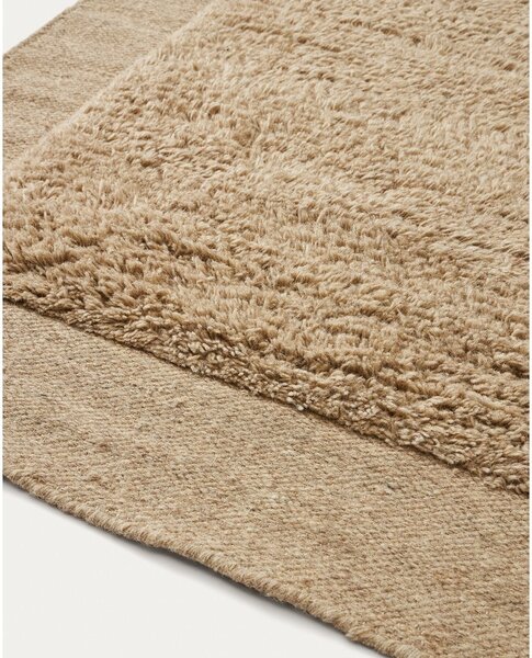 Beżowy dywan wełniany 160x230 cm Marely – Kave Home