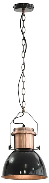Lampy sufitowe, 2 szt., czarne, okrągłe, E27