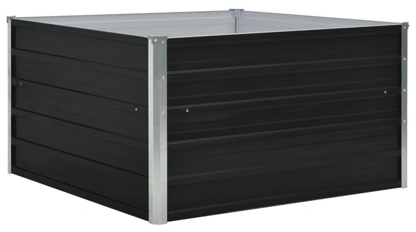 Donica do podniesionej rabaty, 100x100x45 cm, stal, antracytowa
