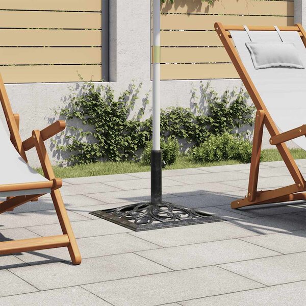 Podstawa pod parasol, zielona, 12 kg, 49 cm, żeliwo