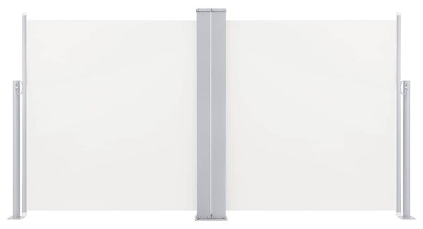 Zwijana markiza boczna, kremowa, 120 x 600 cm
