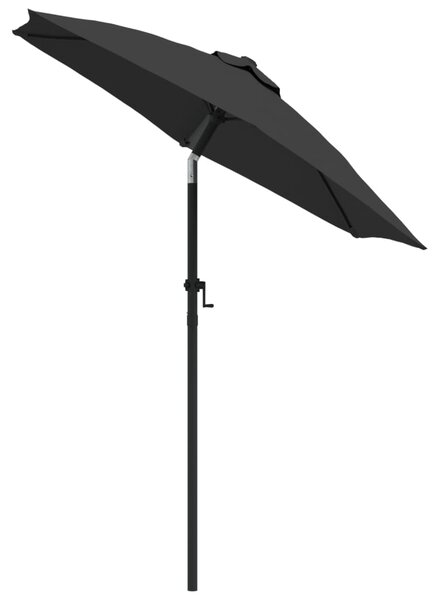 Parasol, antracytowy, 200x224 cm, aluminium