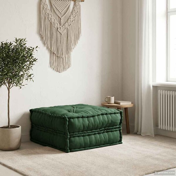 Modułowa sofa zielony 70x70x36 tkanina