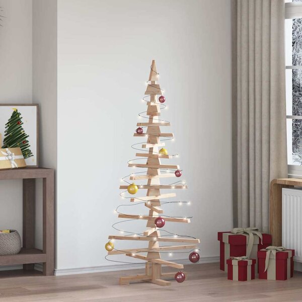 Drewniana choinka świąteczna do dekoracji 150 cm, lite drewno sosnowe