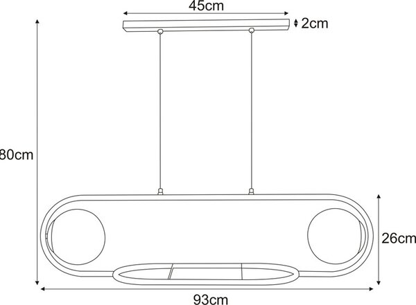 Lampa wisząca nad stół z kwietnikiem - 3X S822 F7-C54