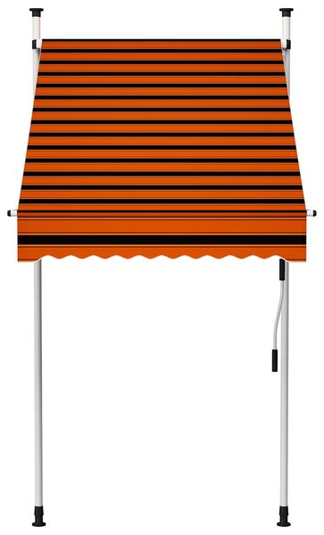 Ręcznie zwijana markiza, 100 cm, pomarańczowo-brązowa