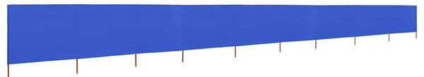 Parawan 9-skrzydłowy z tkaniny, 1200x80 cm, błękit lazur