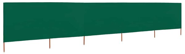 Parawan 5-skrzydłowy z tkaniny, 600x120 cm, zielony