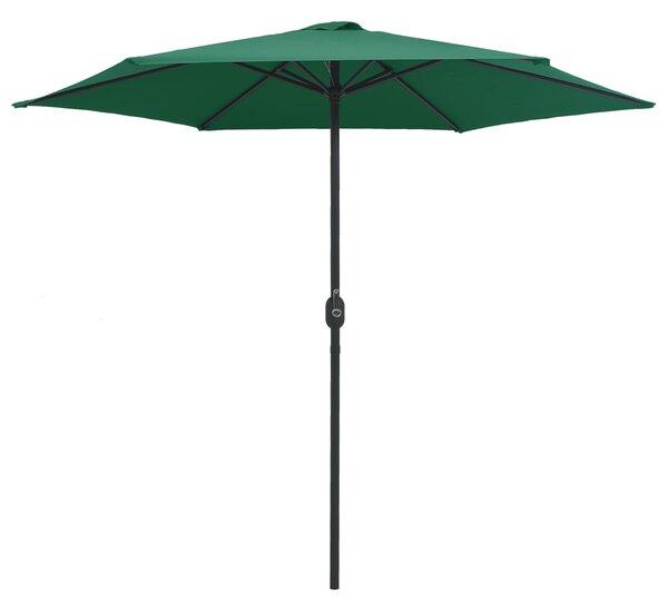 Parasol ogrodowy na aluminiowym słupku, 270x246 cm, zielony