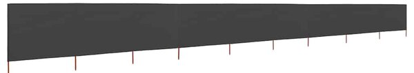 Parawan 9-skrzydłowy z tkaniny, 1200x80 cm, antracytowy