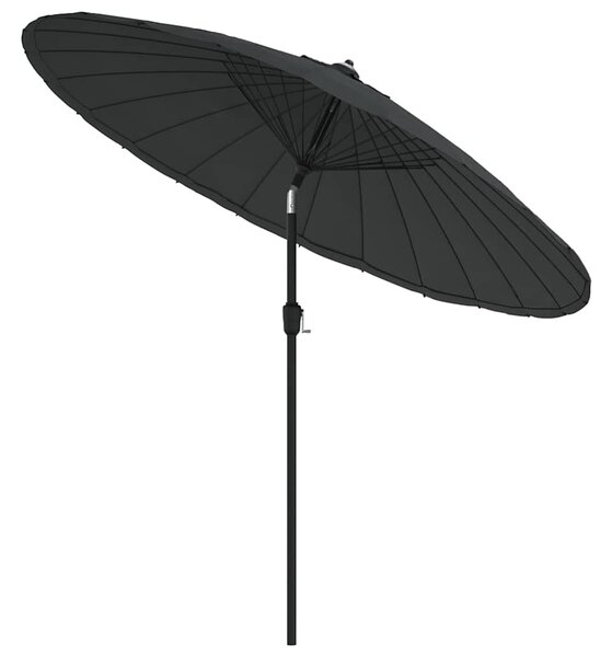 Parasol ogrodowy na słupku aluminiowym, 270 cm, antracytowy