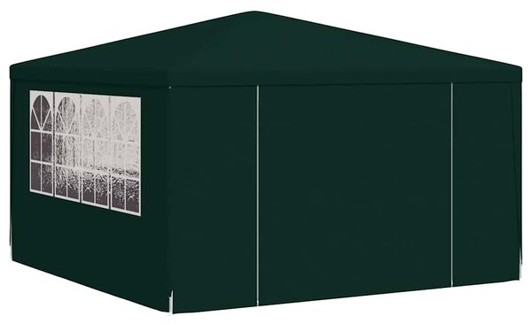 Namiot imprezowy ze ściankami, 4x4 m, zielony, 90 g/m²
