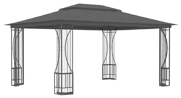 Altana ogrodowa z siatkami, 300x400x265 cm, antracytowa