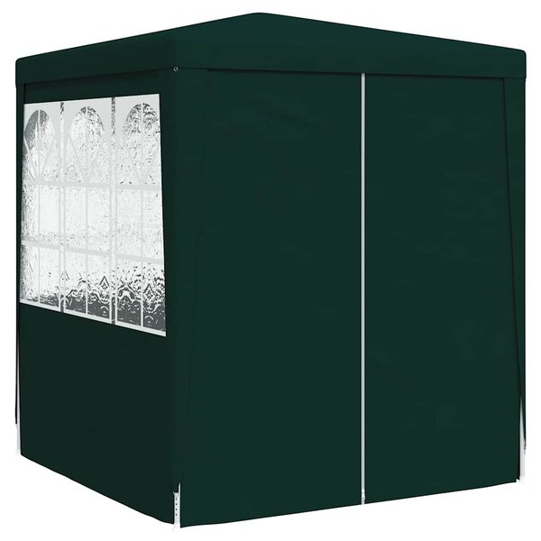 Namiot imprezowy ze ściankami, 2x2 m, zielony, 90 g/m²