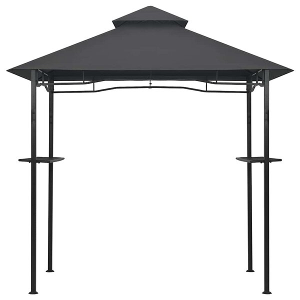 Altanka nad grill, 240x150x255 cm, antracytowa, stal