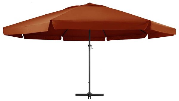 Parasol ogrodowy na aluminiowym słupku, 600 cm, terakota