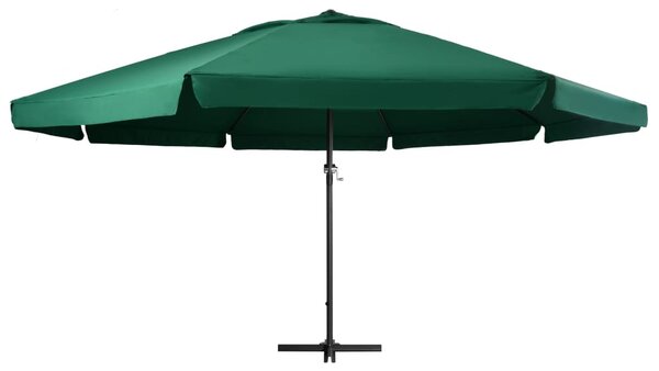 Parasol ogrodowy na aluminiowym słupku, 600 cm, zielony