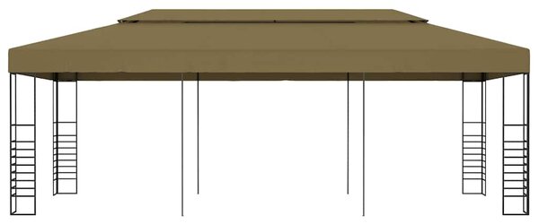 Altana ogrodowa, 6 x 3 x 2,7 m, taupe, 180 g/m²