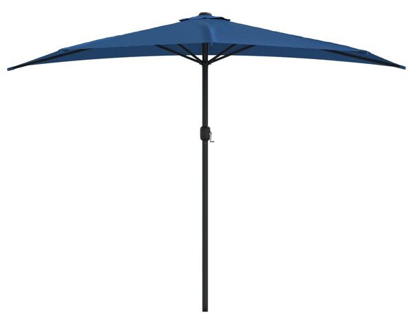 Półparasol balkonowy, aluminium, niebieski, 300x155x223 cm