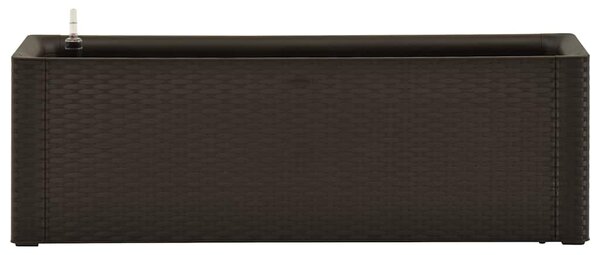 Podwyższona donica z systemem podlewania, mokka, 100x43x33 cm