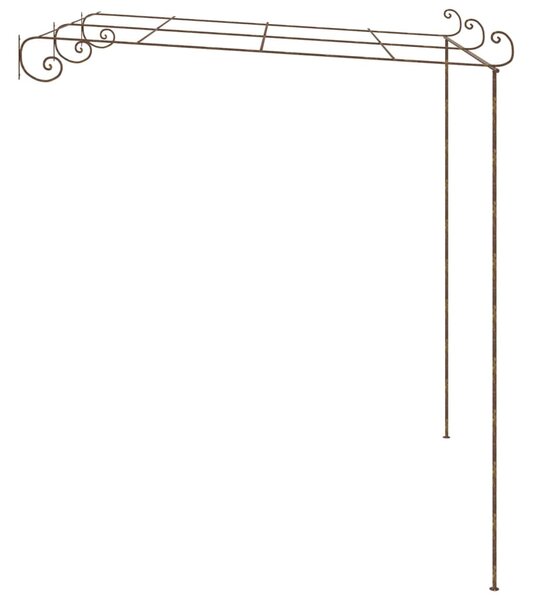 Pergola ogrodowa, antyczny brąz, 3x3x2,5 m, żelazo