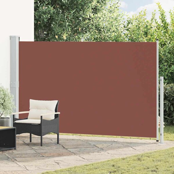 Zwijana markiza boczna na taras, 180x300 cm, brązowa