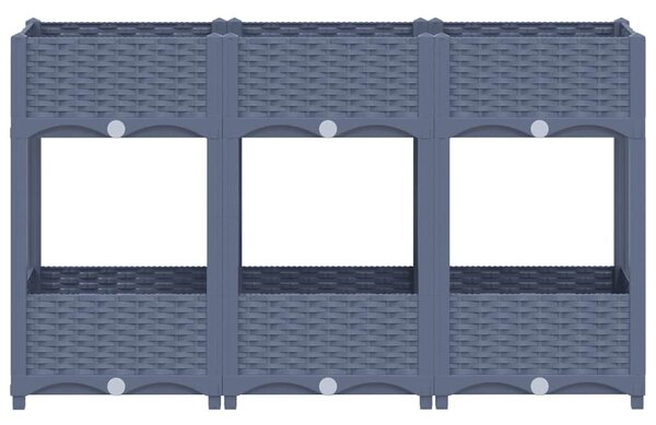 Donica do podniesionej rabaty, 120x40x71 cm, polipropylen