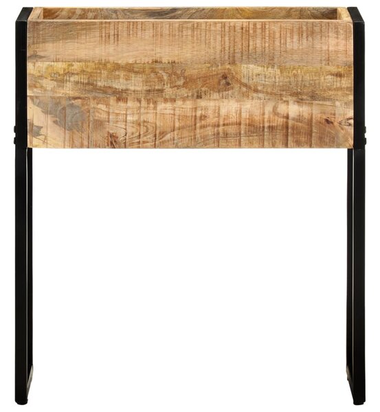Donica, 60x20x68 cm, surowe drewno mango