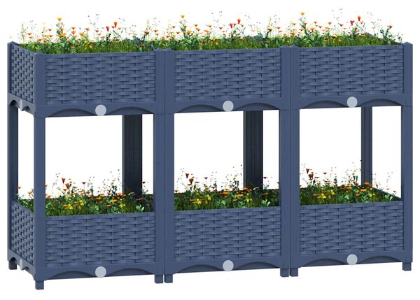 Donica do podniesionej rabaty, 120x40x71 cm, polipropylen