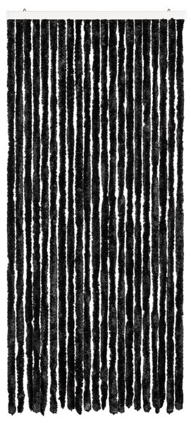 Zasłona przeciwko owadom, antracytowa, 90x200 cm, szenil