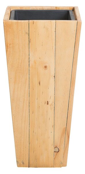 Wysoka donica drewniana z litego drewna sosnowego 24 x 24 cm Larisa Beliani