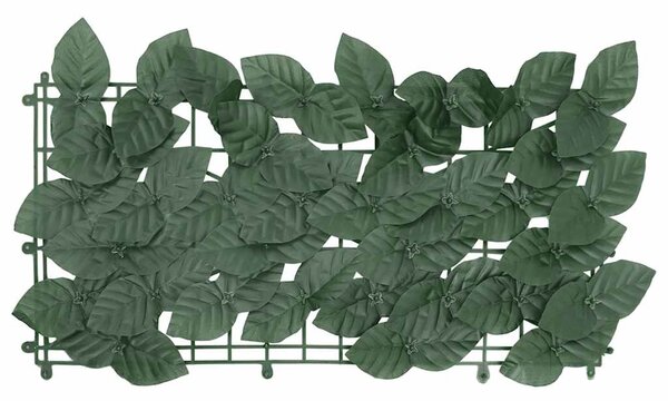 Parawan balkonowy, ciemnozielone liście, 300x150 cm