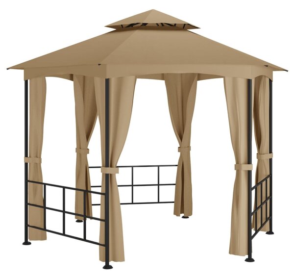 Altana ze ściankami, 3,1 x 2,7 m, kolor taupe
