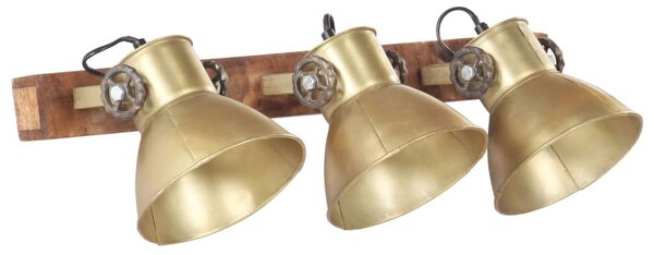 Industrialna lampa ścienna, mosiądz, 65x25 cm, E27