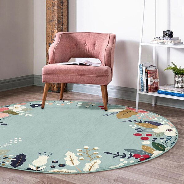 Okrągły dywan odpowiedni do prania i robotów sprzątających ø 80 cm Comfort – Mila Home