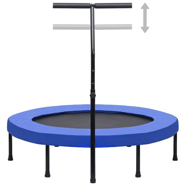 Trampolina fitness z uchwytem i nakładką ochronną, 122 cm