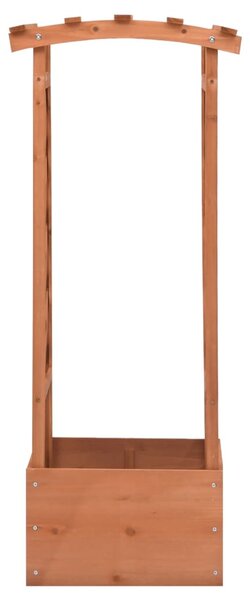 Donica z kratką i łukiem, 49x39x117 cm, drewno jodłowe