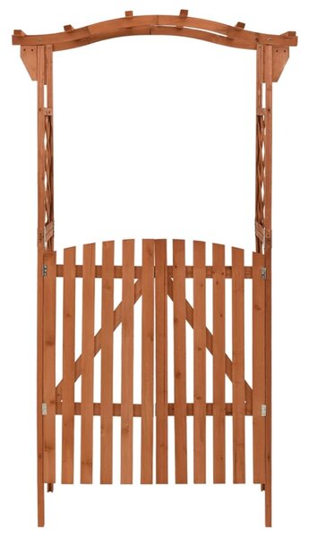 Pergola z furtką, 116x40x204 cm, lite drewno jodłowe