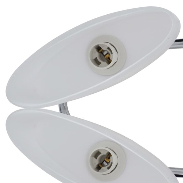 Srebrna lampa sufitowa szklana 4 sztuki - 5X EX134 H6-M28