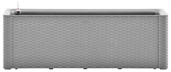 Podwyższona donica z systemem podlewania, szara, 100x43x33 cm