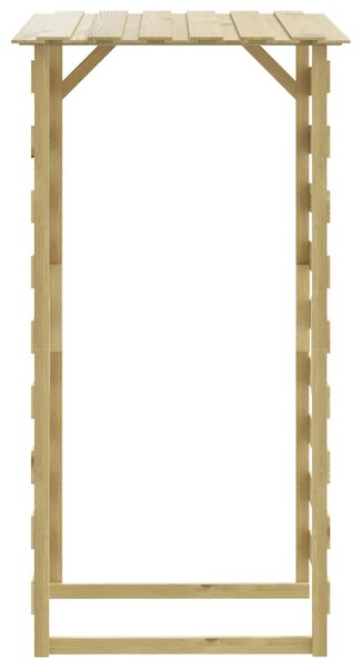 Pergola ogrodowa z daszkiem, 100x90x200 cm, drewno sosnowe