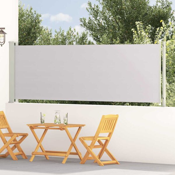 Wysuwana markiza boczna na taras, 117 x 600 cm, szara