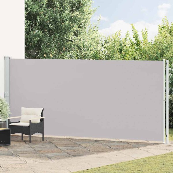 Wysuwana markiza boczna na taras, 180 x 600 cm, szara