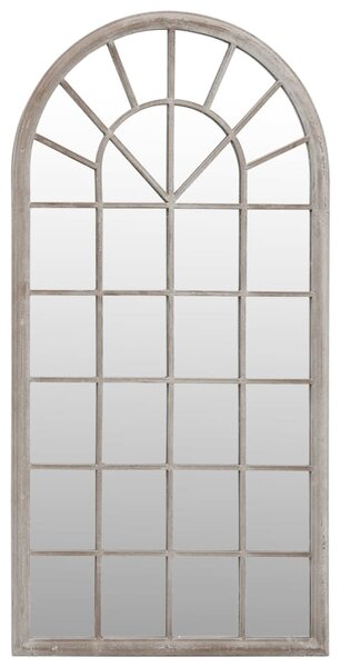 Lustro ogrodowe, kolor piaskowy, 90x45 cm, żelazna rama