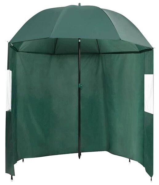 Parasol wędkarski, zielony, 220x185 cm
