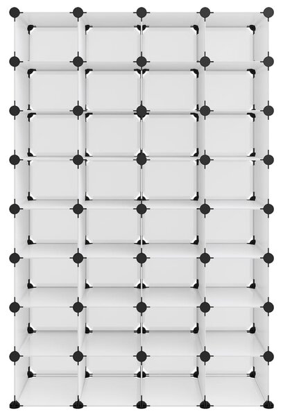 Stojak na buty, przezroczysty, 93x36,5x140 cm, PP
