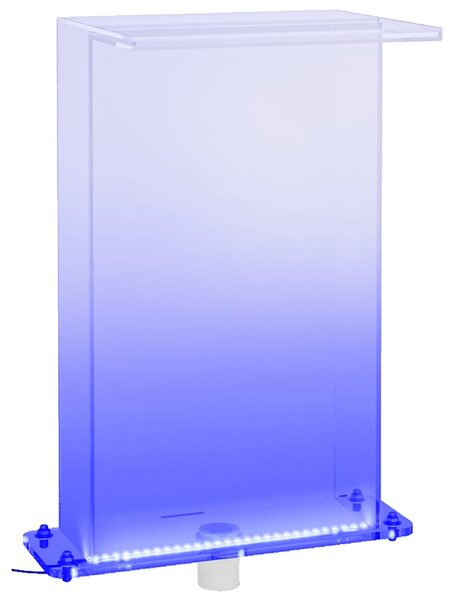 Fontanna ogrodowa z oświetleniem RGB LED, akrylowa, 51 cm