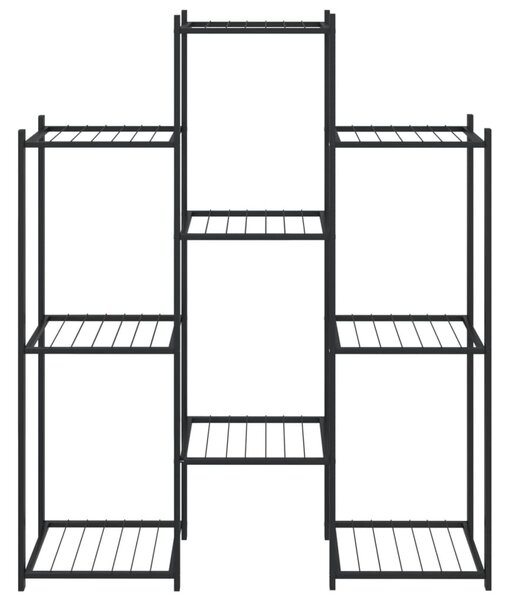 Kwietnik, 83x25x100 cm, czarny, żelazny